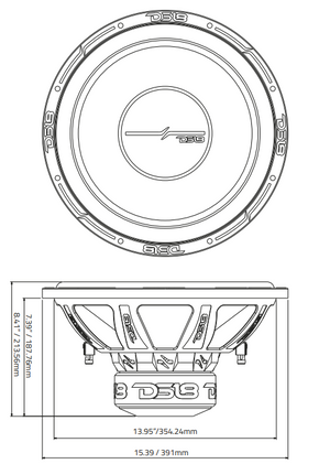 ZR 15" Subwoofer 750 Watts Rms DVC 2-Ohm - DS18