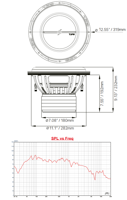 ZXI 12" High Excursion Subwoofer Quad Stacked Magnets | 1000W RMS DVC 2-Ohm - DS18