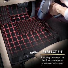 3D MAXpider 2023 Kia Sportage Hybrid Kagu 1st  & 2nd Row Floormat - Black